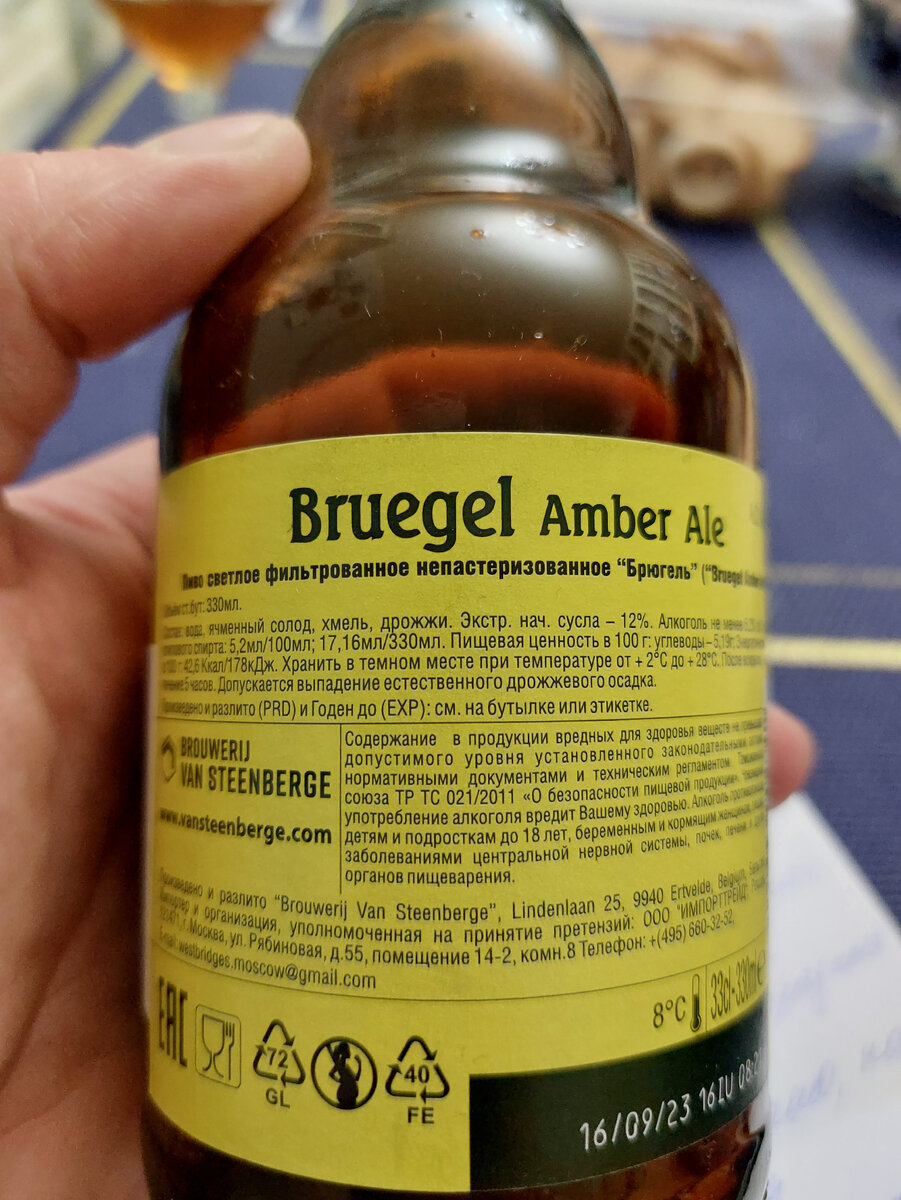 Bruegel Amber Ale 5.2% 0.33л | ПивКоТ | Дзен