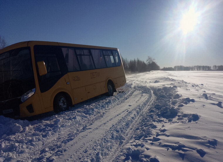    Так 6 марта выглядела дороги до деревни Музарбаева