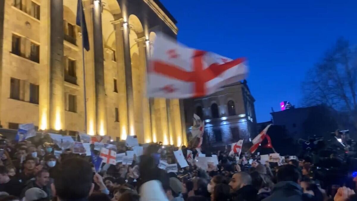    Митинг в Тбилиси против закона об иноагентах© РИА Новости
