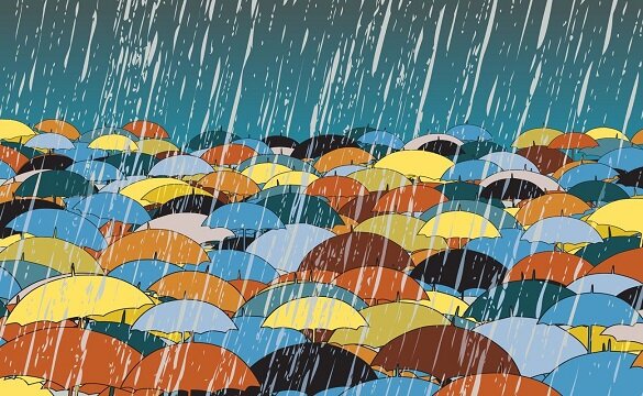  Под зонтом укроемся, от дождя мы скроемся... 