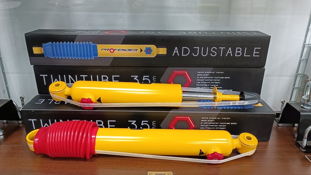 Амортизаторы Profender с регулировкой жесткости