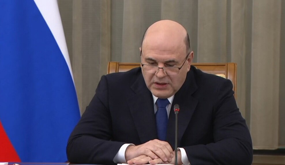 М. Мишустин. Источник: скриншот автора трансляции встречи с ЕР с сайта government.ru