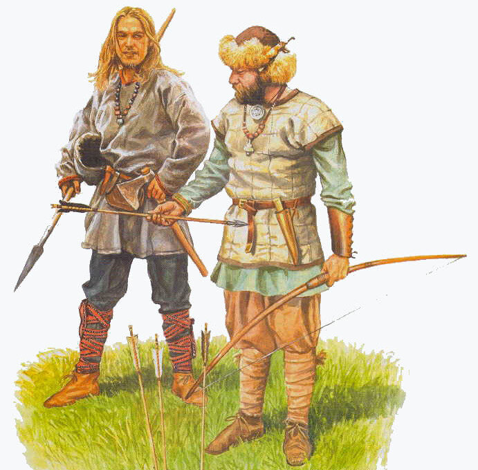 Воины племени тиверцев.