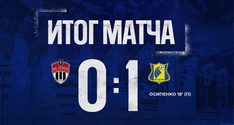 Итоговый результат матча.