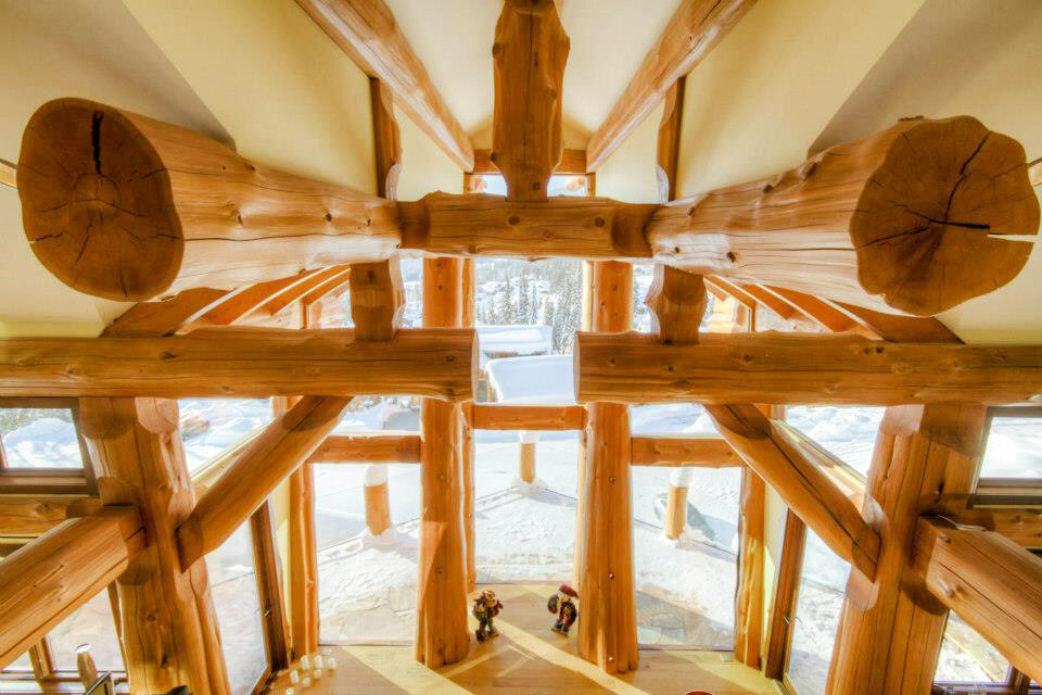 Post and beam дома из бревен проекты