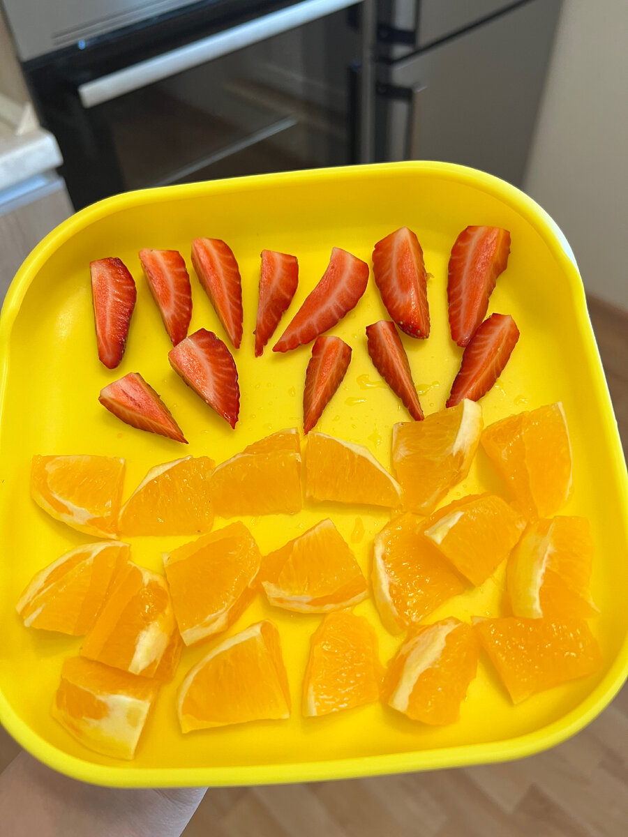 *данный перекус, можно ребенку которому введены апельсин и клубника.