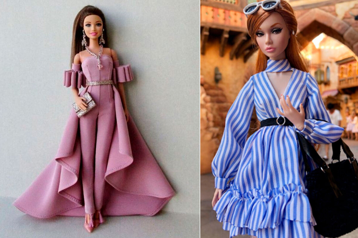 Платье для куклы своими руками: вечерний наряд Барби. Куклы своими руками, одежда и аксессуары