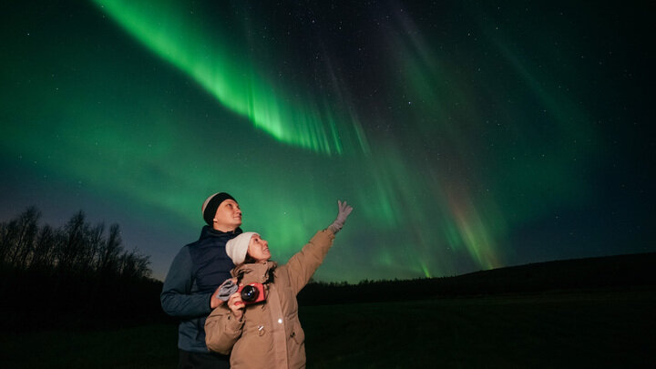 Северное сияние в Мурманске. Фото: Ирина Карелина/Царьград.