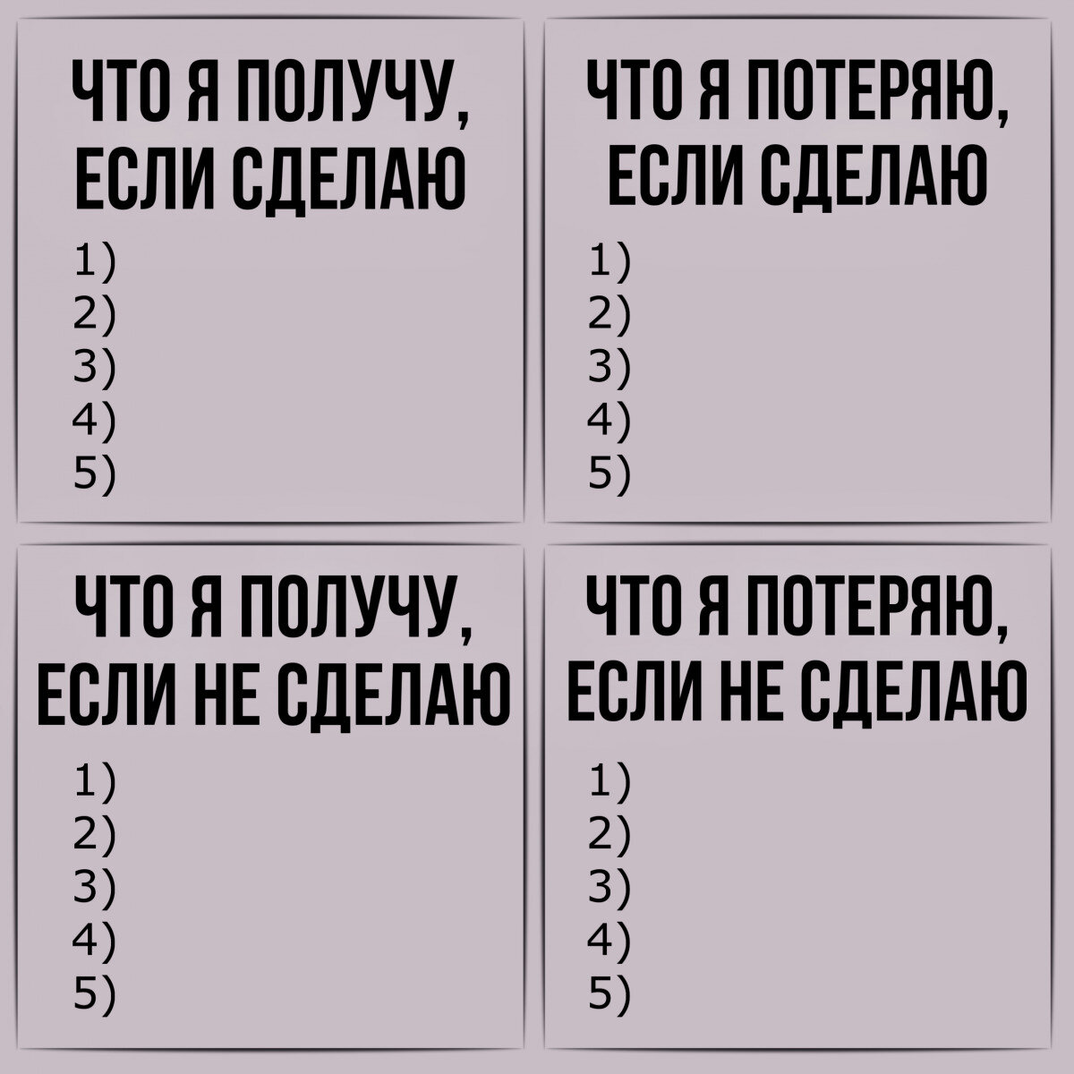 Квадрат Декарта — гениально и просто | Сайт психологов b17.ru | Дзен