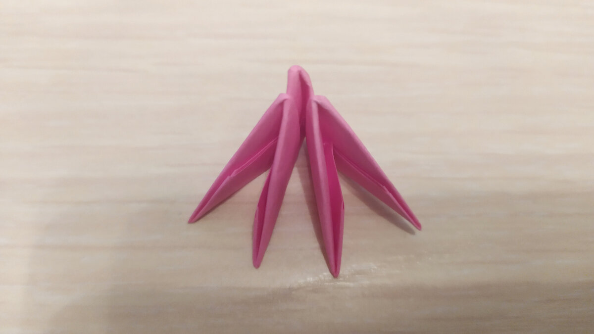Модульное оригами для детей. Фламинго. Мастер-класс