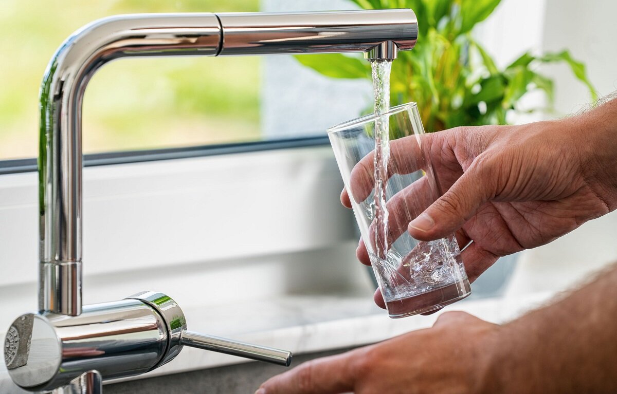 Pouring Water into the Oven