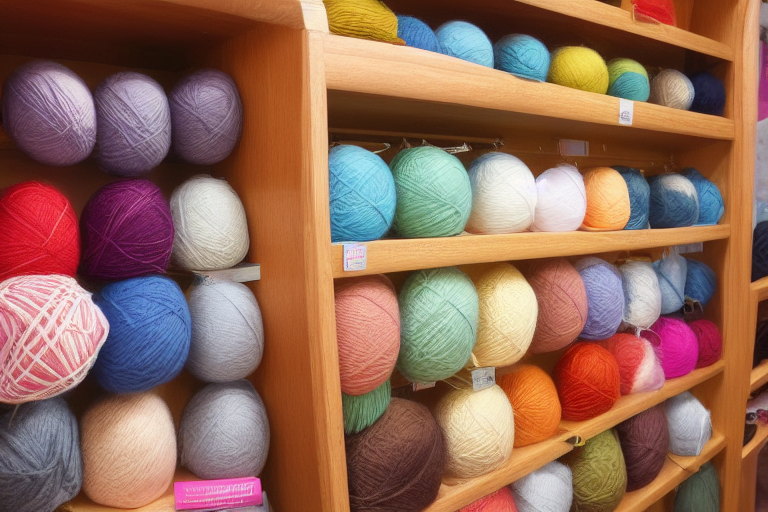 Полки с пряжей