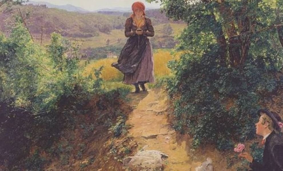      "Ожидание".Фердинанд Георг Вальдмюллер. 1860 год