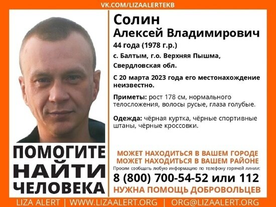     фото: поисковый отряд "Лиза Алерт. Свердловская область"