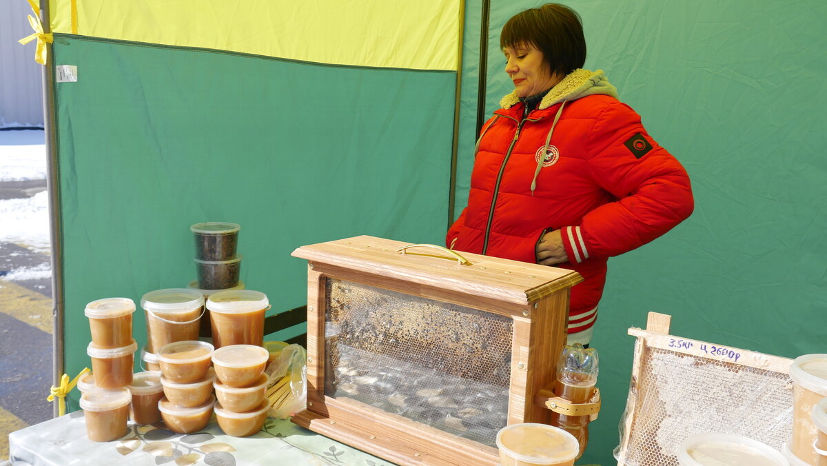 Я думал, пчелы зимой спят, а они не спят :)