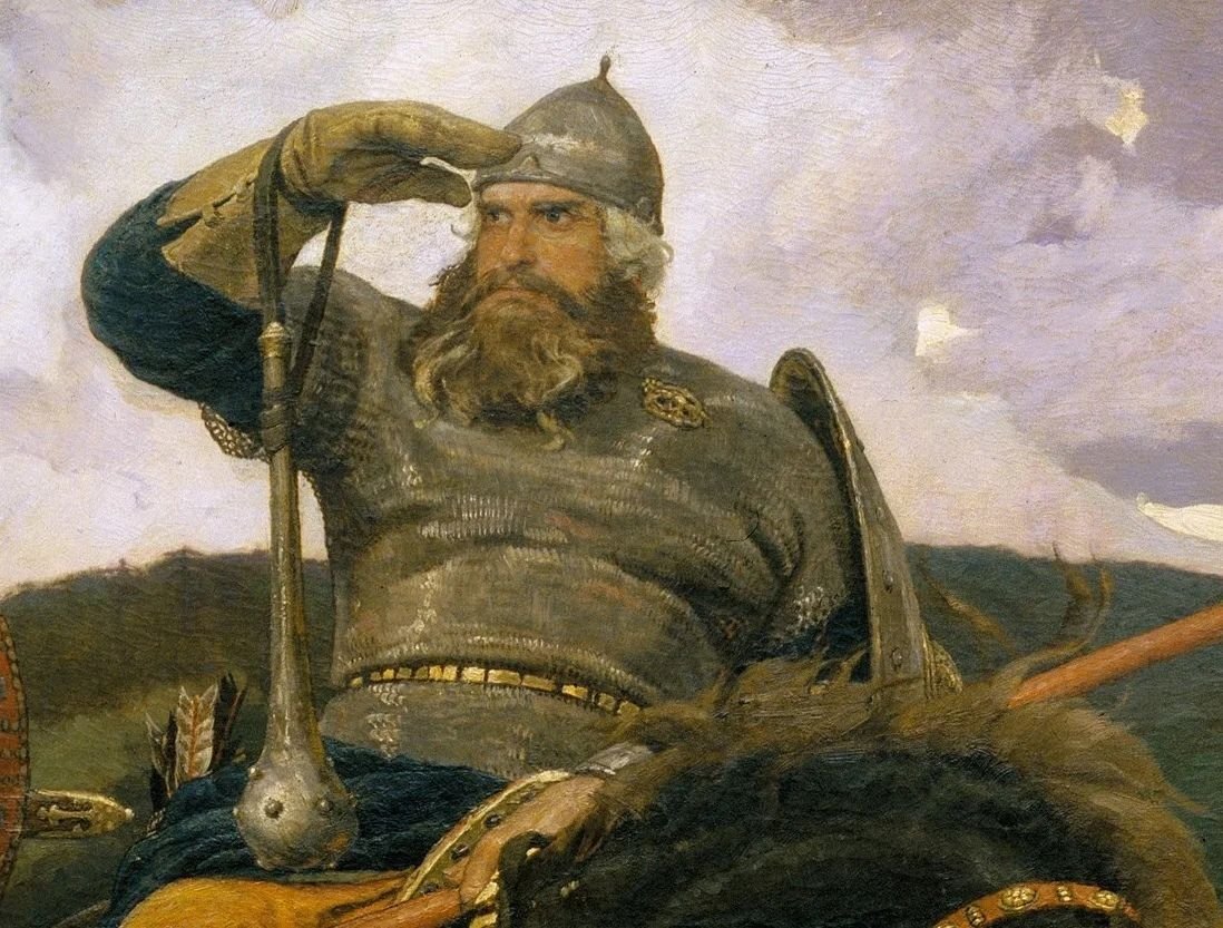      Фрагмент картины "Богатыри" кисти В. Васнецова. Илья Муромец
