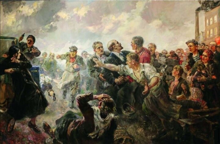 Картина А.М.Герасимова «Выстрел в народ» 1961 Госудастаенный исторический музей. 