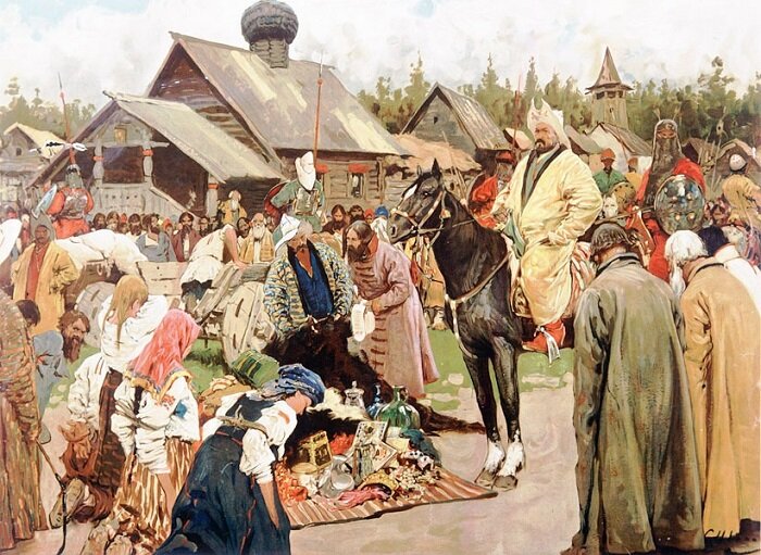 В 1237-1242 годах монголо-татары завоевали почти всю Восточную Европу. После потери суверенитета русские княжества, как и другие покоренные земли, стали платить дань Золотой Орде.