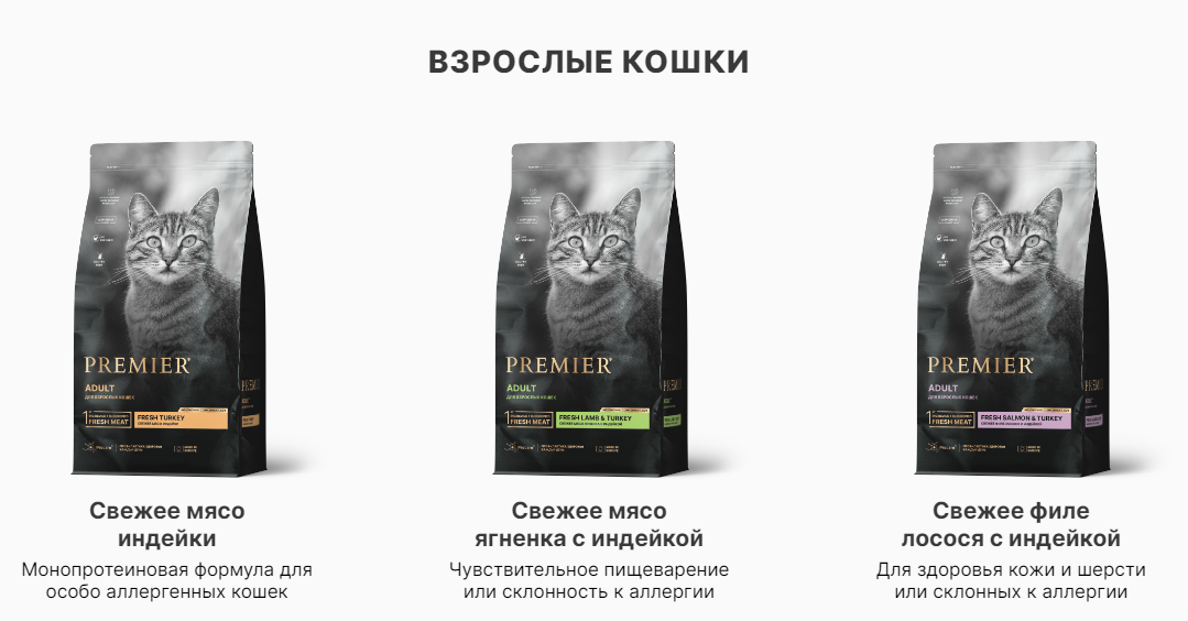 Корма Premier Adult