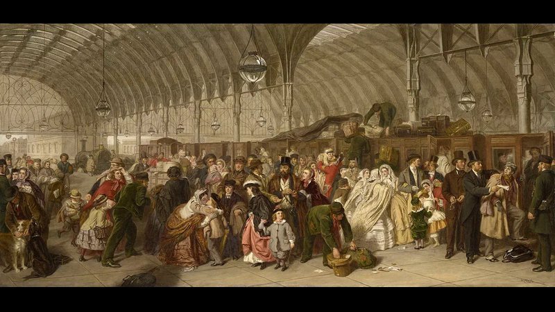     Уильям Пауэлл Фрит, Железнодорожная станция, 1862-1909