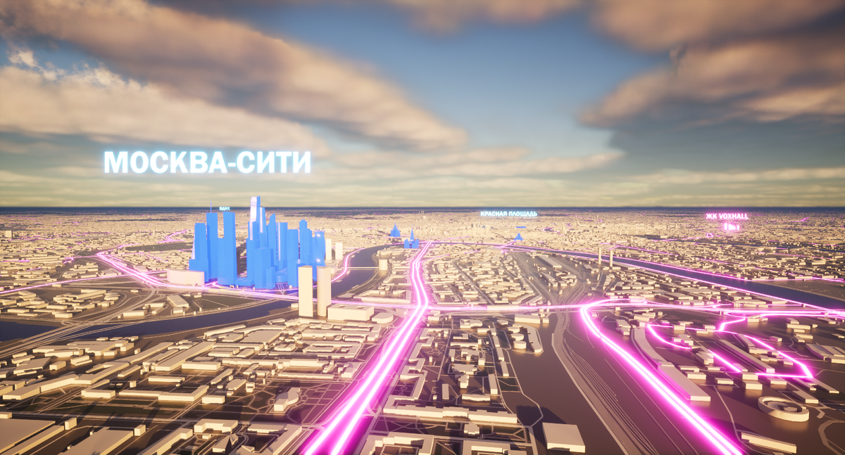 Карта Москвы от PLAYESTATE с возможностью виртуально-интерактивных прогулок