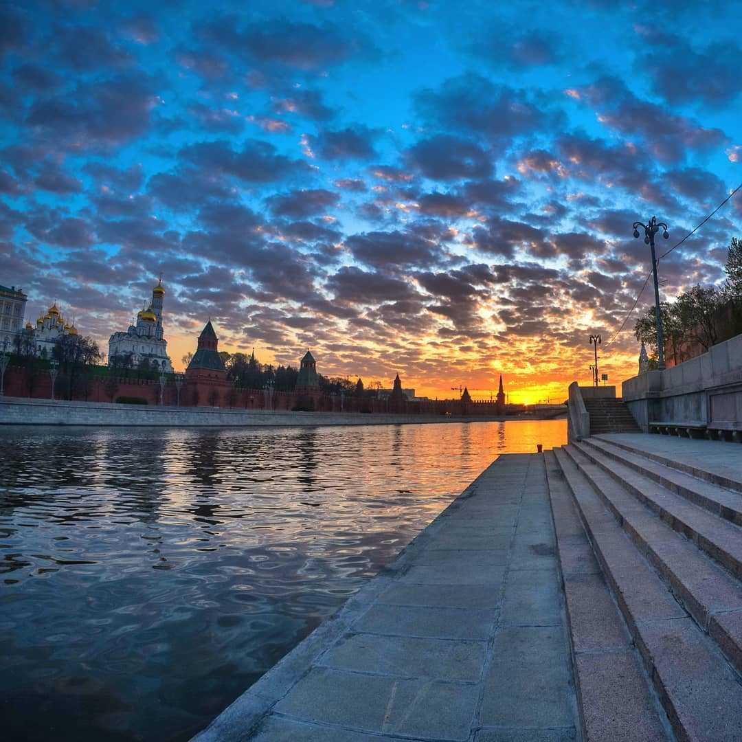 Фото заката в москве