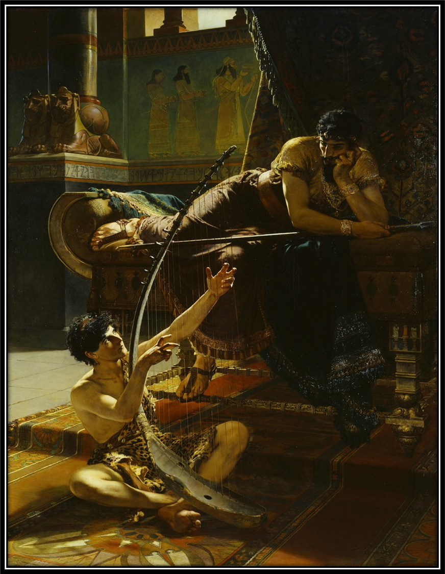 Юлиус Кронберг «Давид и Саул», 1885 г. 