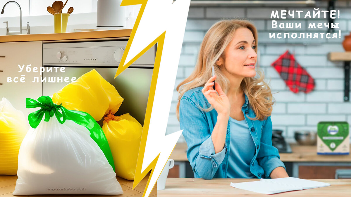 Мы рекомендуем сделать список "хотелок". Повесьте этот список после окончания уборки на холодильник, чтобы ничего не забыть и постепенно сделать вашу кухню – комфортным и ресурсным для вас местом.