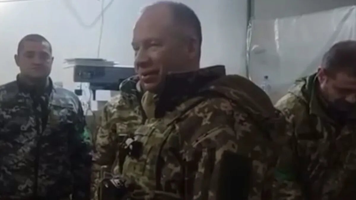 Александр Сырский. Фото: стоп-кадр из видео украинцев