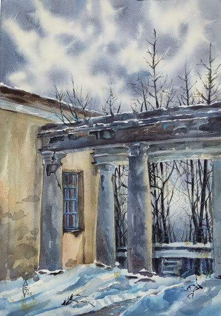 Саллинен Е. Усадьба Горенки. Ненастье. 