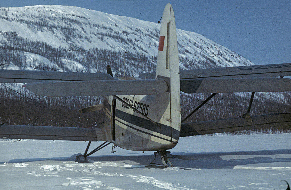 Ан-2ТП СССР-62585, Красноярский край, март 1978 года. Фотография © Николай Капралов