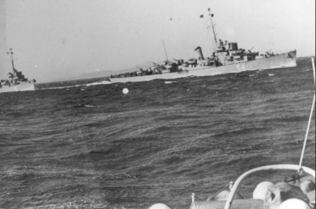 Корабль, на котором проводили эксперимент