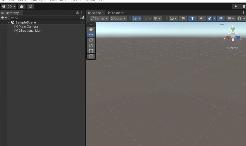 Создание объектов Cube (который будет прыгать). И Plane (по которой кубик будет прыгать)
