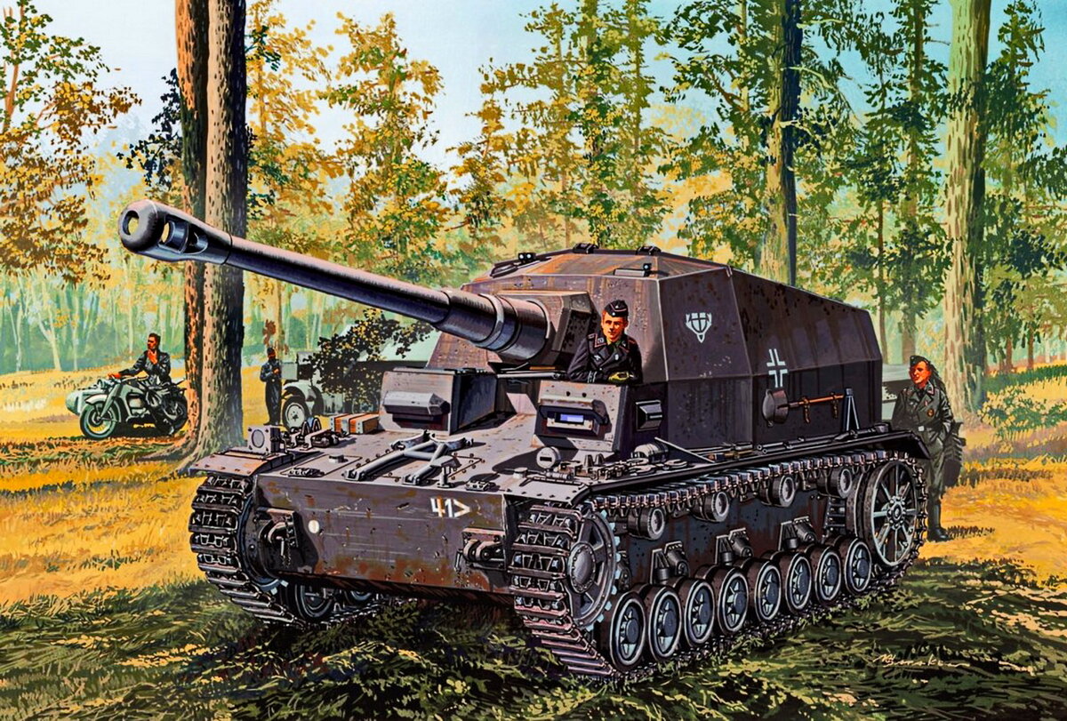 Самоходные варианты 105 мм орудия s.K.18. 105-мм САУ 10,5 cm К18 auf Panzer  Selbstfahrlafette IVf 