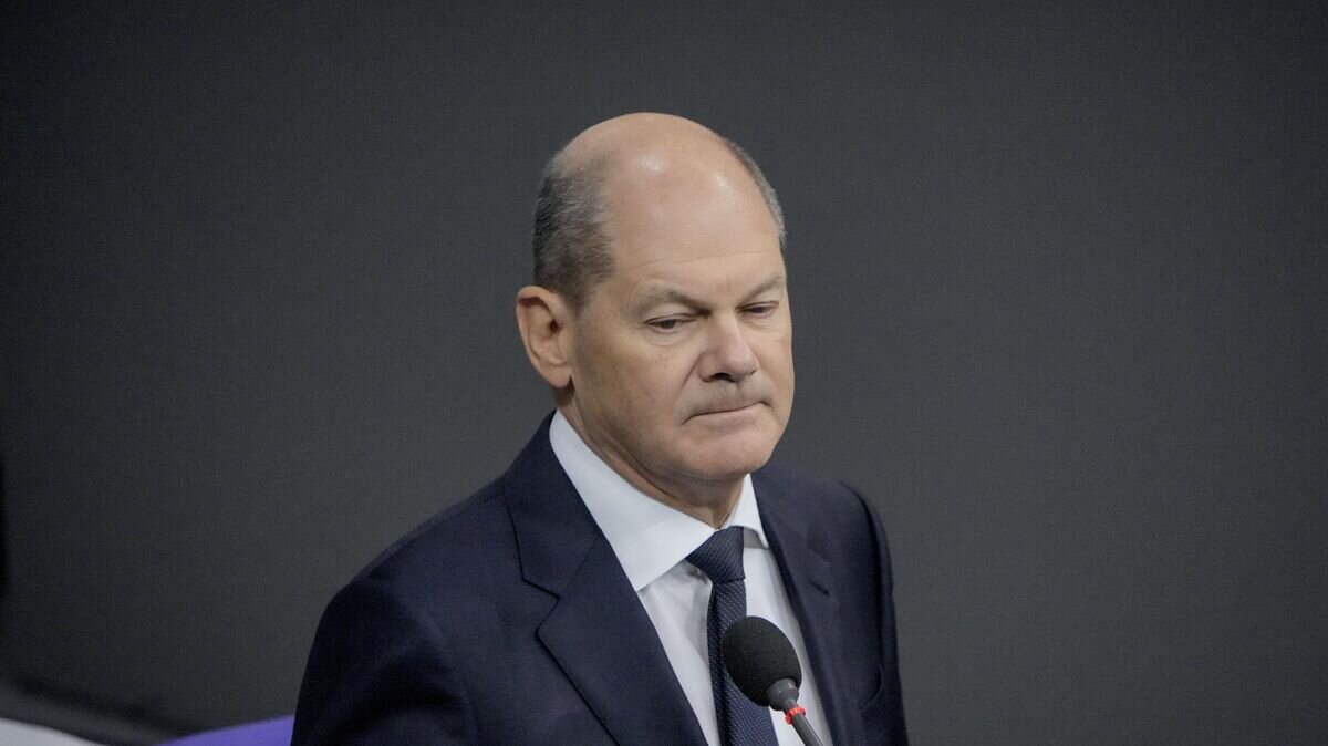    Канцлер Германии Олаф Шольц© AP Photo / Markus Schreiber