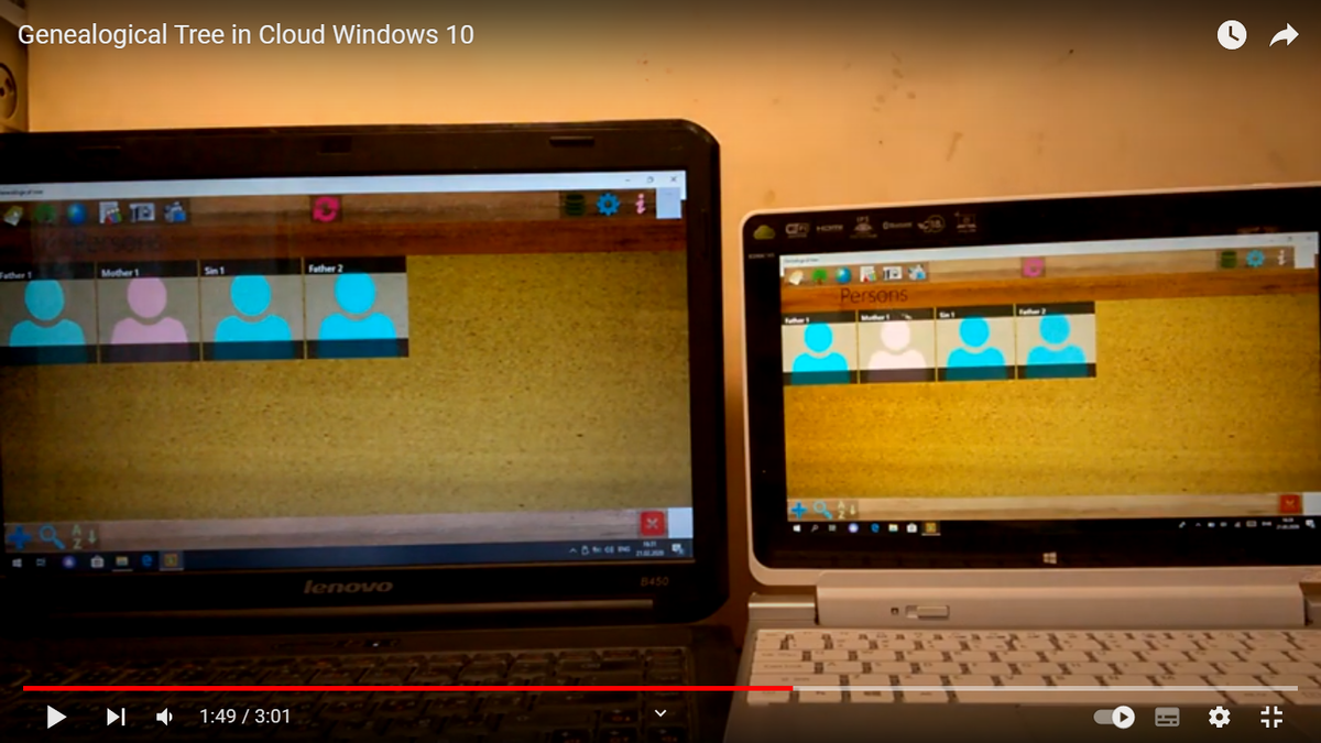 Генеалогическое древо в облаке