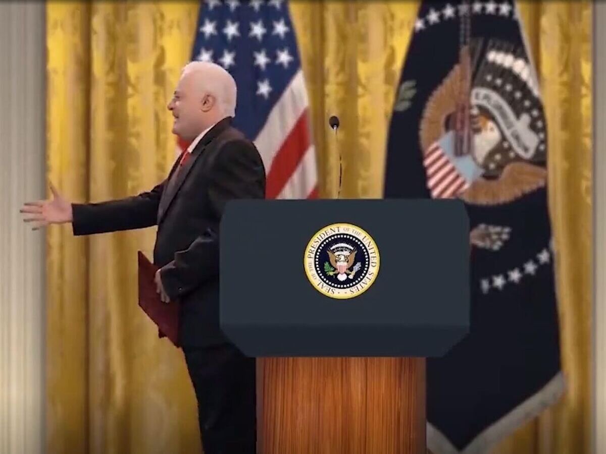    Пародия на президента США Джо Байдена на саудовском телеканале MBC© MBC via New York Post