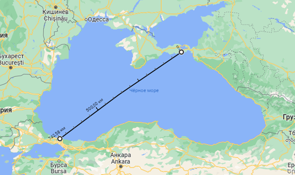 Босфор - Керченский пролив. Google