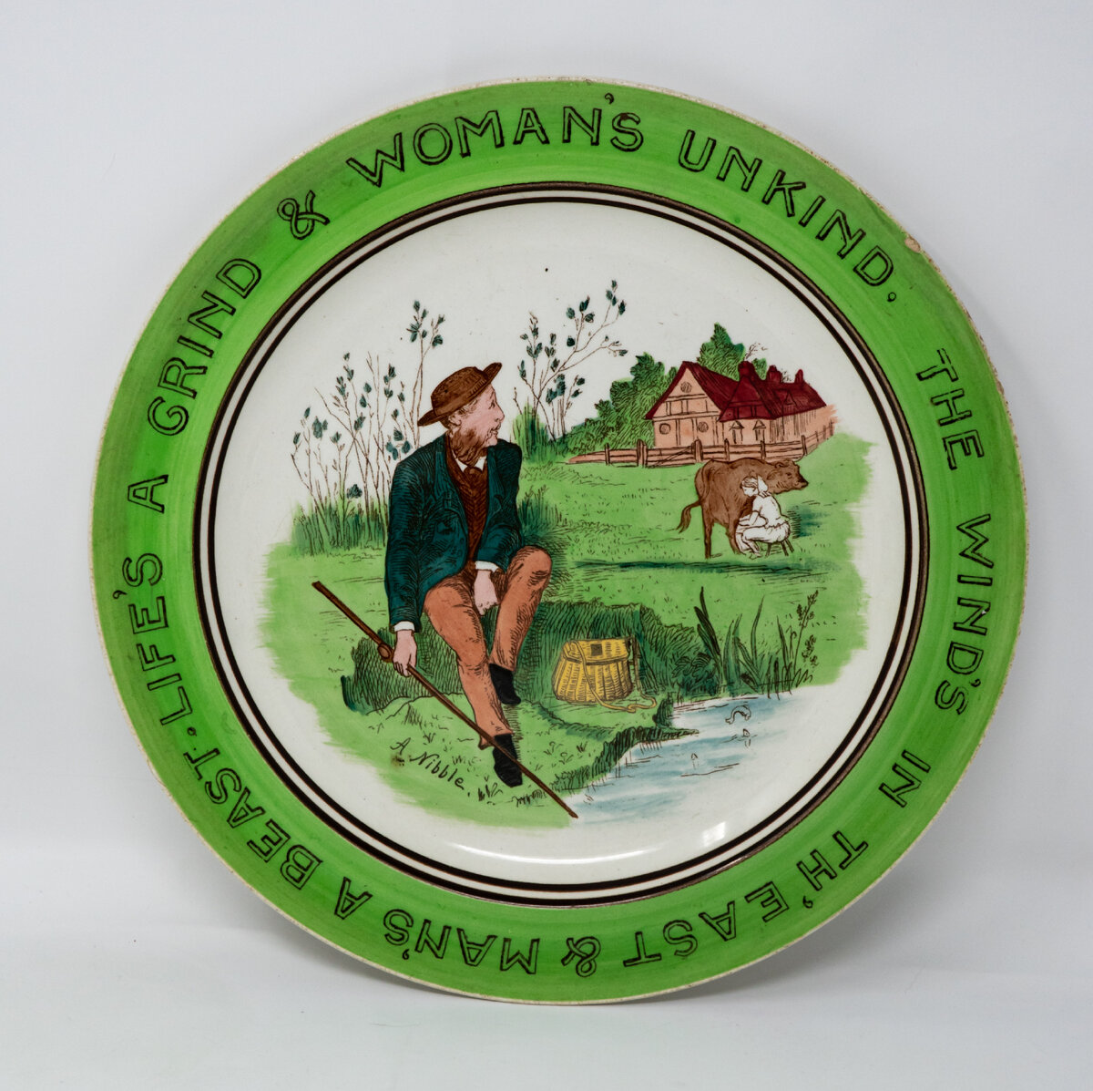 Обеденная тарелка Wedgwood, узор A4562, 1879 или 1905 г.