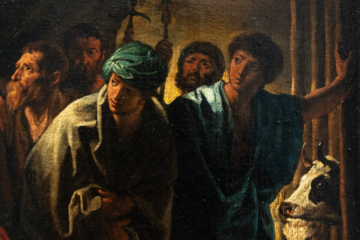 #Пушкинскийвдеталях. Якоб Йорданс. Одиссей в пещере Полифема. Около 1635 Пушкинс