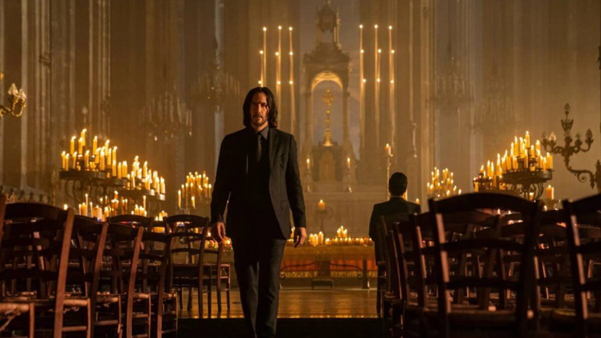    Кадр из фильма «Джон Уик — 4», 2023 год