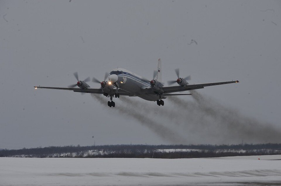    Ил-18В совершал регулярный пассажирский рейс по маршруту Москва-Красноярск. Виктор ГУСЕЙНОВ