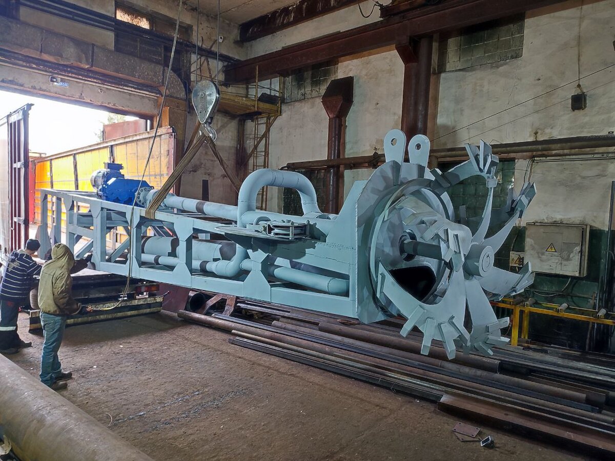 Погрузка валовой линии фрезы