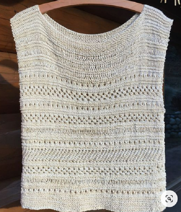 Здесь хорошо подойдет пряжа из льна или крапивы.