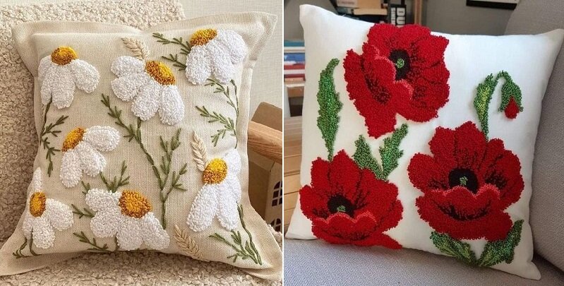 Подушка-цветок | Цветочная подушка, Тканевые цветы, Подушки своими руками