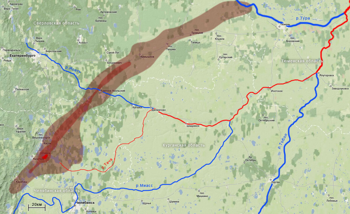 След вурс. Восточно уральский радиоактивный след 1957 года. След вурс. След вурс. Вурс восточно-уральский радиоактивный след карта.