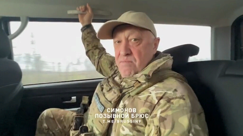 Е.В. Пригожин. Кадр из его выступления