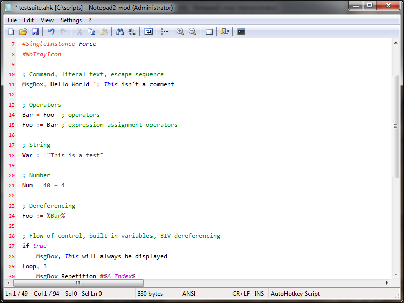 Notepad2. AUTOHOTKEY языки программирования. Редакторы для ахк. AUTOHOTKEY Эдит скрипт.