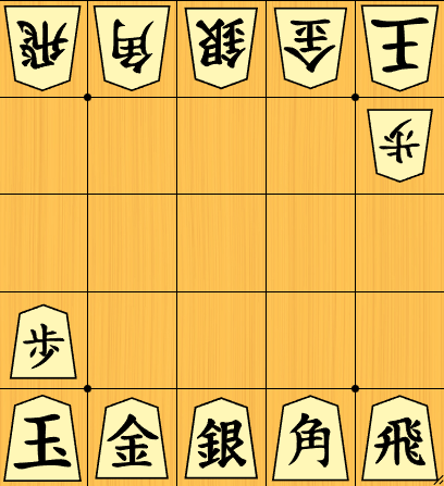 Рисунок 1 - Начальная расстановка фигур в мини-сёги.
Скриншот с сервера lishogi.org