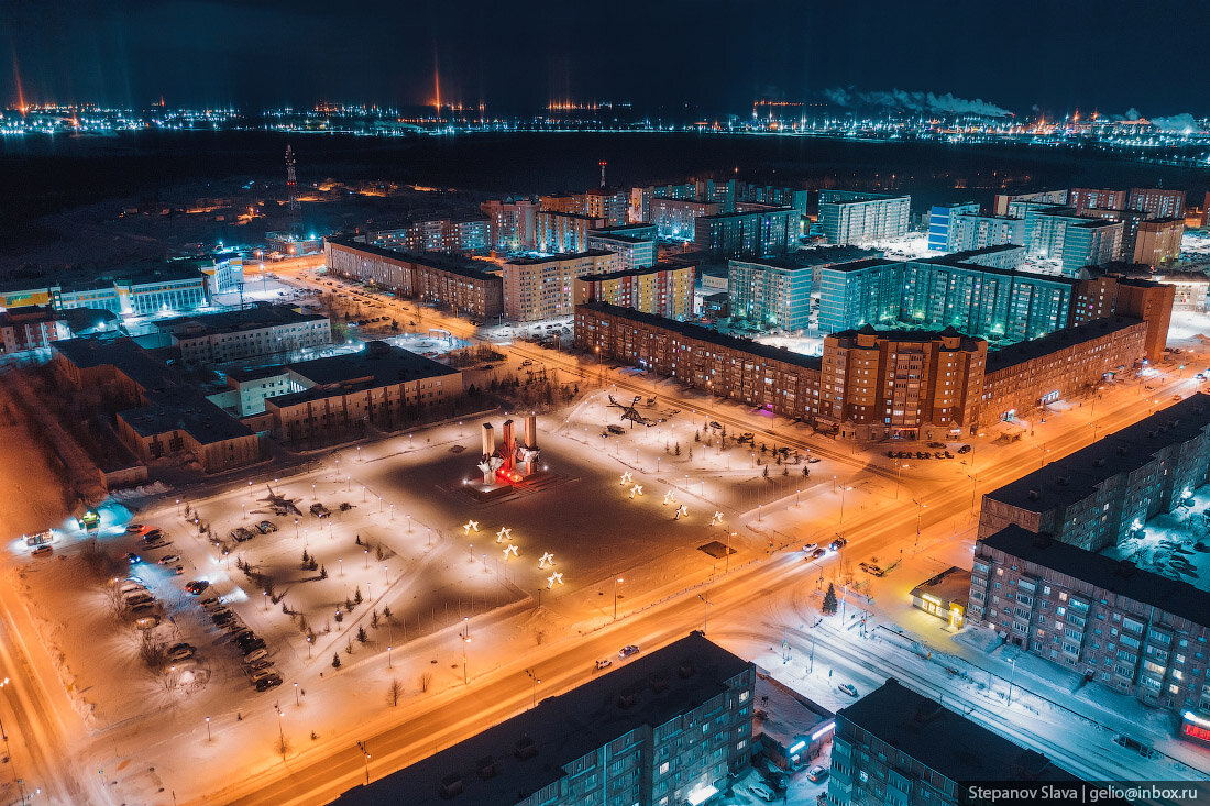 Новый Уренгой — газовая столица России с высоты | Gelio | Слава ...